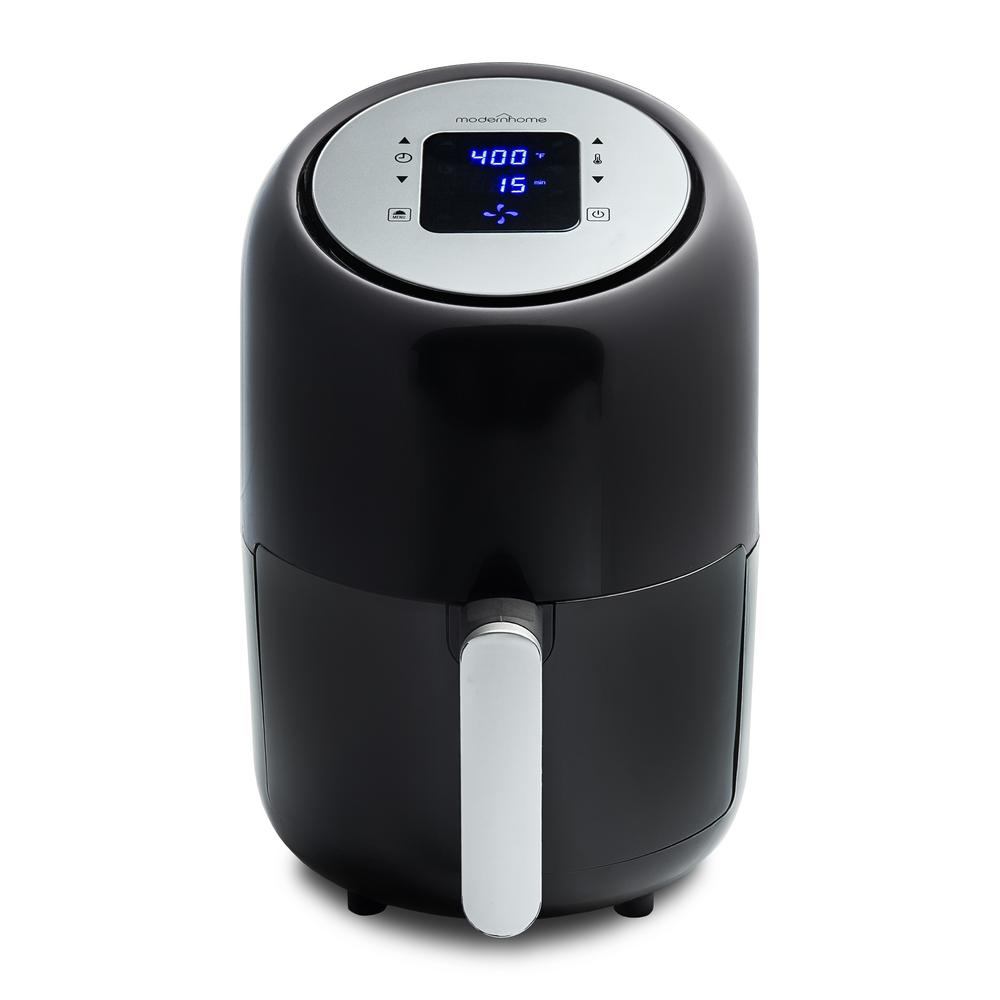 1.7 Qt. Compact Digital Air Fryer with 8-Cooking Presets and Color Recipe Book by modern home